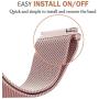Koreda Compatible with Samsung Galaxy Watch 42mm/Galaxy Watch 3 41mm/Galaxy Watch Active 2 40mm 44mm Bands, 20mm Stainless Steel Mesh Loop Replacement Bracelet Strap for Galaxy Watch Active 40mm