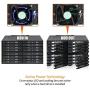 ICY DOCK ToughArmor Rugged Full Metal 16 Bay 2.5” SAS/SATA SSD/HDD Backplane Cage for 2X External 5.25” Bay - MB516SP-B