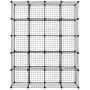 VINGLI Wire Cube Storage, 20-Cube Organizer Metal Grids Shelves, Stackable Storage Bins Multifunction Shelving Unit Modular Cubbies Organizer Bookcase for Home Office (20-Cube)