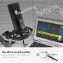 FIFINE Studio Condenser USB Microphone Computer PC Microphone Kit with Adjustable Scissor Arm Stand Shock Mount for Instruments Voice Overs Recording Podcasting YouTube Karaoke Gaming Streaming-T669 FIFINE Studio Condenser USB Microphone Computer PC Microphone Kit with Adjustable Scissor Arm Stand Shock Mount for Instruments Voice Overs Recording Podcasting YouTube Karaoke Gaming Streaming-T669
