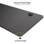 EUREKA ERGONOMIC Gaming Desk Captain Series Home Office Computer Gaming Desk Mouse Pad New Polygon Legs Design (47 inch, Black)