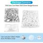 Button Parts for Badge, 1000pcs 1-1/4'' /32mm/ 1.25 inch DIY Blank Top/Bottom Cover Clip Pin Badge Button Parts Consumables for Pro Button Maker