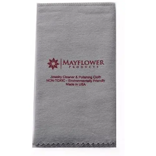 Pro Size Polishing Cleaning Cloth Pure Cotton Made in USA for Gold, Silver, and Platinum Jewelry, Watch Coins Non Toxic Tarnish Remover Large Cleaner Cloth 11 x 14 inches Keeps Jewelry Clean and Shiny