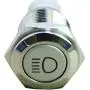 ESUPPORT 12V Car Red LED Main Beam Symbol Push Button Metal Switch
