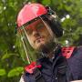 NoCry 6-in-1 Industrial Forestry Safety Helmet and Hearing Protection System with Two Protective Visors