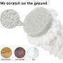 JEHONN Mop for Floor Cleaning Microfiber Twist Tornado Mop Dust Mop with Wringer Self-Wringing Metal with 2 Washable Replacements 51 Inches, Grey
