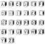 BEADNOVA Letter Beads Set for Jewelry Making Assorted Zinc Alloy Tibetan Silver Alphabet Beads Cube for DIY Bracelets, Key Chain and Handmade Gift (7mm, 26pcs)