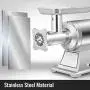 Happybuy Commercial Meat Grinder 550Lbs/Hour 1100W Electric Sausage Stuffer Stainless Steel 220 RPM 1.5HP for Industrial and Home Use, 550LB, Sliver Happybuy Commercial Meat Grinder 550Lbs/Hour 1100W Electric Sausage Stuffer Stainless Steel 220 RPM 1.5HP for Industrial and Home Use, 550LB, Sliver