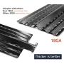 Hongso Porcelain Steel Heat Plates Shield Replacement Parts for Charbroil 464224411 466224411, Kenmore 415.16135110 Gas Grill, Flame Tamer G524-0032-W1, 16 Inch Grill Heat Tent, PPC0044 (4 Pack)