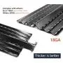 Hongso Porcelain Steel Heat Plates Shield Replacement Parts for Charbroil 464224411 466224411, Kenmore 415.16135110 Gas Grill, Flame Tamer G524-0032-W1, 16 Inch Grill Heat Tent, PPC0044 (4 Pack)
