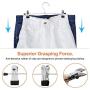 IEOKE Pant Hangers, Skirt Hangers with Clips Metal Trouser Clip Hangers for Heavy Duty Ultra Thin Space Saving (20pack)