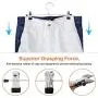 IEOKE Pant Hangers, Skirt Hangers with Clips Metal Trouser Clip Hangers for Heavy Duty Ultra Thin Space Saving (20pack)