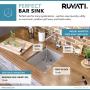 Ruvati 14-inch Undermount Wet Bar Prep Sink Tight Radius 16 Gauge Stainless Steel Single Bowl - RVH7114