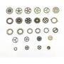 200 Gram (Approx 150pcs) Assorted Antique Steampunk Gears Clock Watch Wheel Gear for Crafting (Brone)