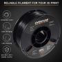 OVERTURE PETG Filament 1.75mm with 3D Build Surface 200 x 200 mm 3D Printer Consumables, 1kg Spool (2.2lbs), Dimensional Accuracy +/- 0.05 mm, Fit Most FDM Printer, Black