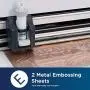 Brother ScanNCut Embossing Brass Metal Sheets CAEBSBMS1, 2 Pieces 7.9'' x 6.1'' for Custom Cards, Home Décor and More Brother ScanNCut Embossing Brass Metal Sheets CAEBSBMS1, 2 Pieces 7.9'' x 6.1'' for Custom Cards, Home Décor and More
