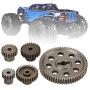 VGEBY RC Main Gear, 64T 17T 21T 26T 29T 1:10 Scale Remote Control Crawler Differential Main Metal Spur Gear RC Motor Gear Part Accessory for HSP Brontosaurus 1/10 Truck