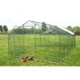 walsport Large Chicken Coop Walk-in Metal Hen Cage with Waterproof Cover, Enclosure Playpen for Backyard Farm Outdoor