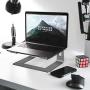 Soundance Laptop Stand, Aluminum Computer Riser, Ergonomic Laptops Elevator for Desk, Metal Holder Compatible with 10 to 15.6 Inches Notebook Computer, Grey