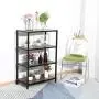 GreenForest Industrial Bookcase 4 Tier Rustic Bookshelf Metal Frame for Home and Office Walnut GreenForest Industrial Bookcase 4 Tier Rustic Bookshelf Metal Frame for Home and Office Walnut