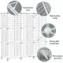 TomCare Cube Storage 9-Cube Metal Wire Cube Organizer Storage Cubes Shelves Shelves Organizer DIY Bookshelf Closet Organizer Cube Shelves Storage Shelves for Bedroom Home Office, White