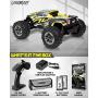 1:16 Scale Large RC Cars 36+ kmh Speed - Boys Remote Control Car 4x4 Off Road Monster Truck Electric - All Terrain Waterproof Toys Trucks for Kids and Adults - 2 Batteries + Connector for 40+ Min Play