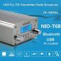 FM Transmitter, 15W FM Radio Transmitter,Fm Transmitter for Church,76~108MHz Wireless Broadcast FM Transmitter with PC Control, Intelligent Broadcast Metal Shell with Antenna for Drive-in Church