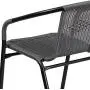 Flash Furniture Gray Rattan Indoor-Outdoor Restaurant Stack Chair Flash Furniture Gray Rattan Indoor-Outdoor Restaurant Stack Chair