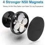 [ 2 Pack ] Magnetic Phone Car Mount, Universal Car Phone Holder for Dashboard, Cell Phone Car Kits, 360° Adjustable Magnet Cell Phone Mount Compatible with Apple iPhone, Samsung Galaxy, pixel and More