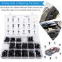 Eleven Guns Bumper Fender Rivet Clips, Plastic Car Retainer Door Trim Panel Fasteners Kits, 18 Most Popular Size Rivets for GM, Toyota, Ford, Honda, Chrysler (415 Pcs with Remover Tool)