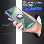 ANSIWEE Galaxy Note 20 6.7 Inch Case, Metal Ring Kickstand Work with Magnetic Car Mount Cover Reinforced Drop Protector Bumper Clear Hard Back Teal Cases Designed for Samsung Note 20（Blue Green）