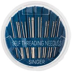 SINGER 00290 Self-Threading Hand Sewing Needles, Assorted, 15-Count