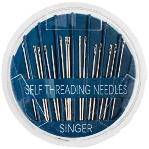 SINGER 00290 Self-Threading Hand Sewing Needles, Assorted, 15-Count SINGER 00290 Self-Threading Hand Sewing Needles, Assorted, 15-Count