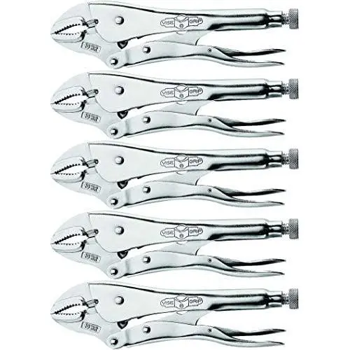IRWIN VISE-GRIP Original Locking Pliers with Wire Cutter, Curved Jaw, 10-Inch (502L3) - 5 Pack IRWIN VISE-GRIP Original Locking Pliers with Wire Cutter, Curved Jaw, 10-Inch (502L3) - 5 Pack
