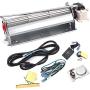 BBQ-Element GFK4 GFK4A FK4 Replacement Fireplace Blower Fan Kit for Heatilator Majestic Temco Lennox Fireplaces, Rotom HB-RB74K, R7-RB74K