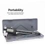 Neiko 01407A Electronic Digital Caliper Stainless Steel Body with Large LCD Screen | 0 - 6 Inches | Inch/Fractions/Millimeter Conversion,Silver/Black