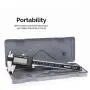 Neiko 01407A Electronic Digital Caliper Stainless Steel Body with Large LCD Screen | 0 - 6 Inches | Inch/Fractions/Millimeter Conversion,Silver/Black
