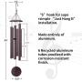 Agirlgle Large Wind Chimes Outdoor 44 inch- Tuned Large Garden Outdoor Windchimes for Patio and Terrace - Best Metal Musical Windchime Outdoor and Home Decoration