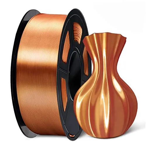 SUNLU Silk Copper PLA Filament 1.75mm 3D Printer Filament, 1KG 2.2 LBS Spool 3D Printing Material, Shiny Metallic PLA Silk Copper SUNLU Silk Copper PLA Filament 1.75mm 3D Printer Filament, 1KG 2.2 LBS Spool 3D Printing Material, Shiny Metallic PLA Silk Copper