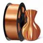 SUNLU Silk Copper PLA Filament 1.75mm 3D Printer Filament, 1KG 2.2 LBS Spool 3D Printing Material, Shiny Metallic PLA Silk Copper SUNLU Silk Copper PLA Filament 1.75mm 3D Printer Filament, 1KG 2.2 LBS Spool 3D Printing Material, Shiny Metallic PLA Silk Copper