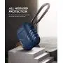 MOBOSI Vanguard Armor Series AirPods Case Cover Designed for AirPods 2 & 1, Full-Body Protective Military AirPod Case with Keychain for AirPods Wireless Charging Case, Dark Blue [Front LED Visible]