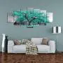Visual Art Decor XLarge 7 Pieces Canvas Wall Art Teal Green Tree Landscape Black and White Picture Prints Framed and Stretched Painting Wall Decoration for Modern Living Room Office Visual Art Decor XLarge 7 Pieces Canvas Wall Art Teal Green Tree Landscape Black and White Picture Prints Framed and Stretched Painting Wall Decoration for Modern Living Room Office