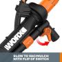 WORX WG509 TRIVAC 12 Amp 3-In-1 Electric Blower/Mulcher/Vacuum with Multi-Stage All Metal Mulching System, Black
