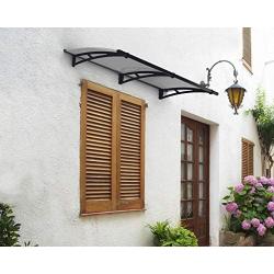 Palram HG9511 Aquila Door Awning, 7 L x 3 W x 6.5'' H, Gray/Solar Gray