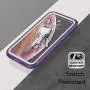 Eonfine for iPhone X Case,for iPhone Xs Case,Built-in Screen Protector Full Body Heavy Duty Shockproof Rugged Cover Skin for iPhone X/Xs 5.8inch (Purple/Clear)