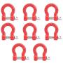 RC Car Trailer Buckle, 8 Pcs Metal Tow Shackle Rescue Lock Catch for RC Climbing Crawler Car Accessory Parts