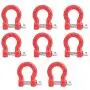 RC Car Trailer Buckle, 8 Pcs Metal Tow Shackle Rescue Lock Catch for RC Climbing Crawler Car Accessory Parts