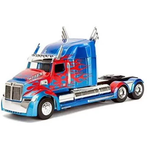 Jada Toys Metals Transformers Optimus Prime 1:24 Diecast Vehicle Blue and Red Jada Toys Metals Transformers Optimus Prime 1:24 Diecast Vehicle Blue and Red