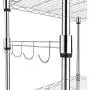 Homdox 5 Tier Steel Wire Shelving Unit on Wheels,Chrome Shelves for Garage Kitchen Living Room,Heavy Duty Shelving Rack, 23.2 x 13.8 x 72 inch (L x W x H) Homdox 5 Tier Steel Wire Shelving Unit on Wheels,Chrome Shelves for Garage Kitchen Living Room,Heavy Duty Shelving Rack, 23.2 x 13.8 x 72 inch (L x W x H)
