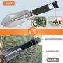 FullLit Metal Detecting Tool, Gardening Trowel, Lightweight Backpacking Shovel, with Carrying Pouch, for Camping, Hiking, Digging and Outdoor